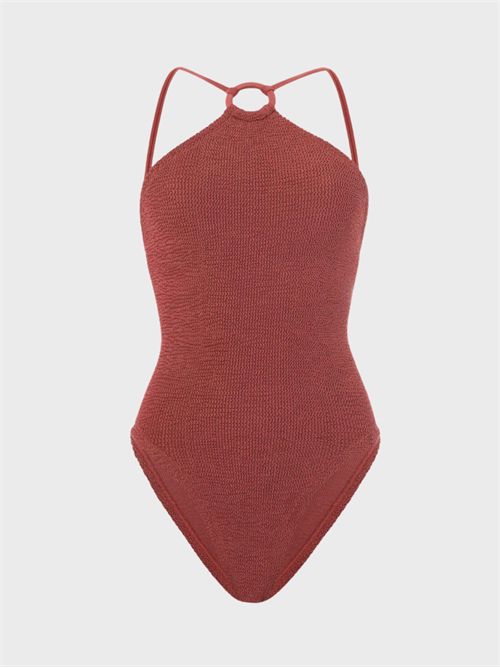 Costume intero Brooke strapless con scollo cuore arricciato HUNZA G | JASMINE23